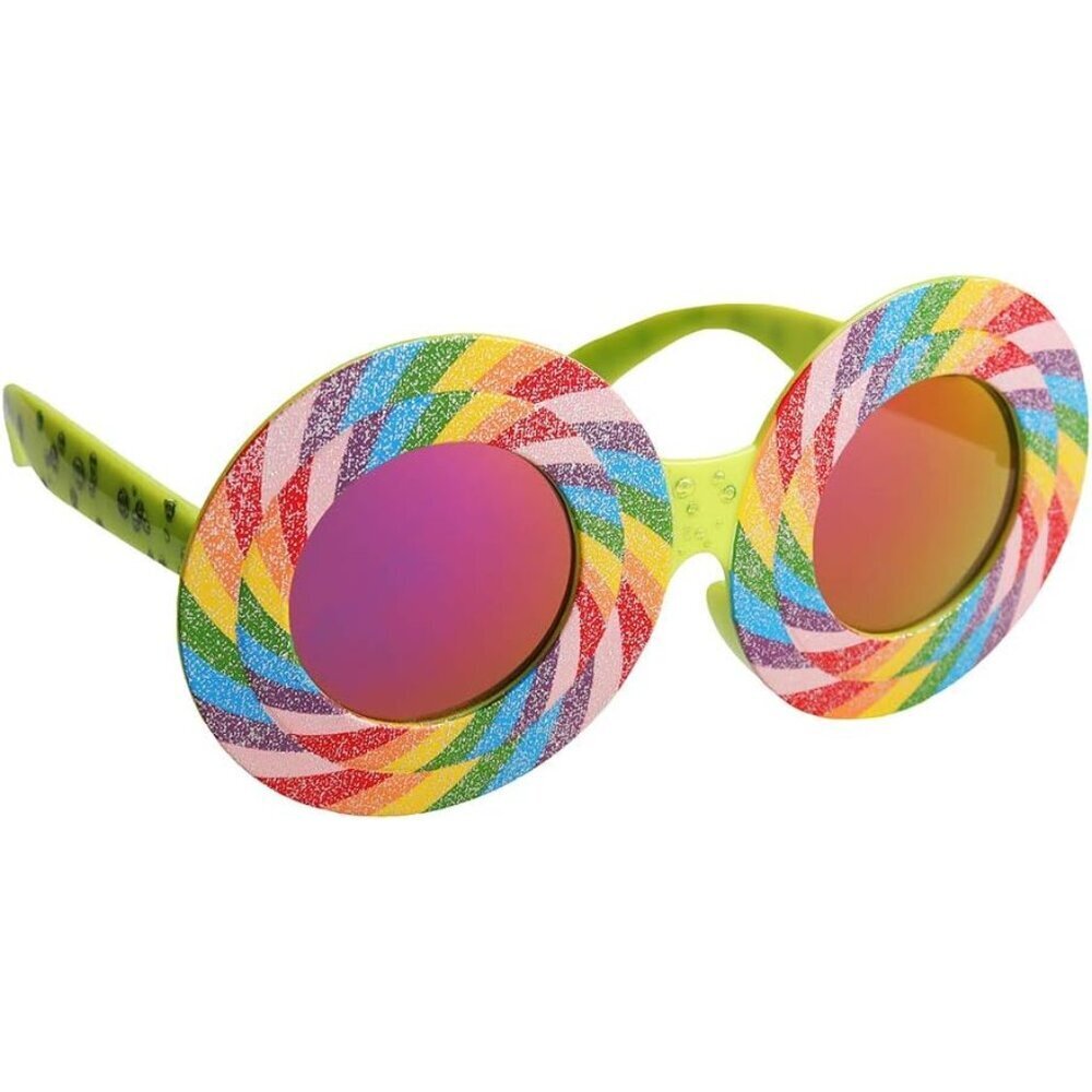 Rainbow Lollipop Sunglasses Womens Costume Accessory UV400 One Size